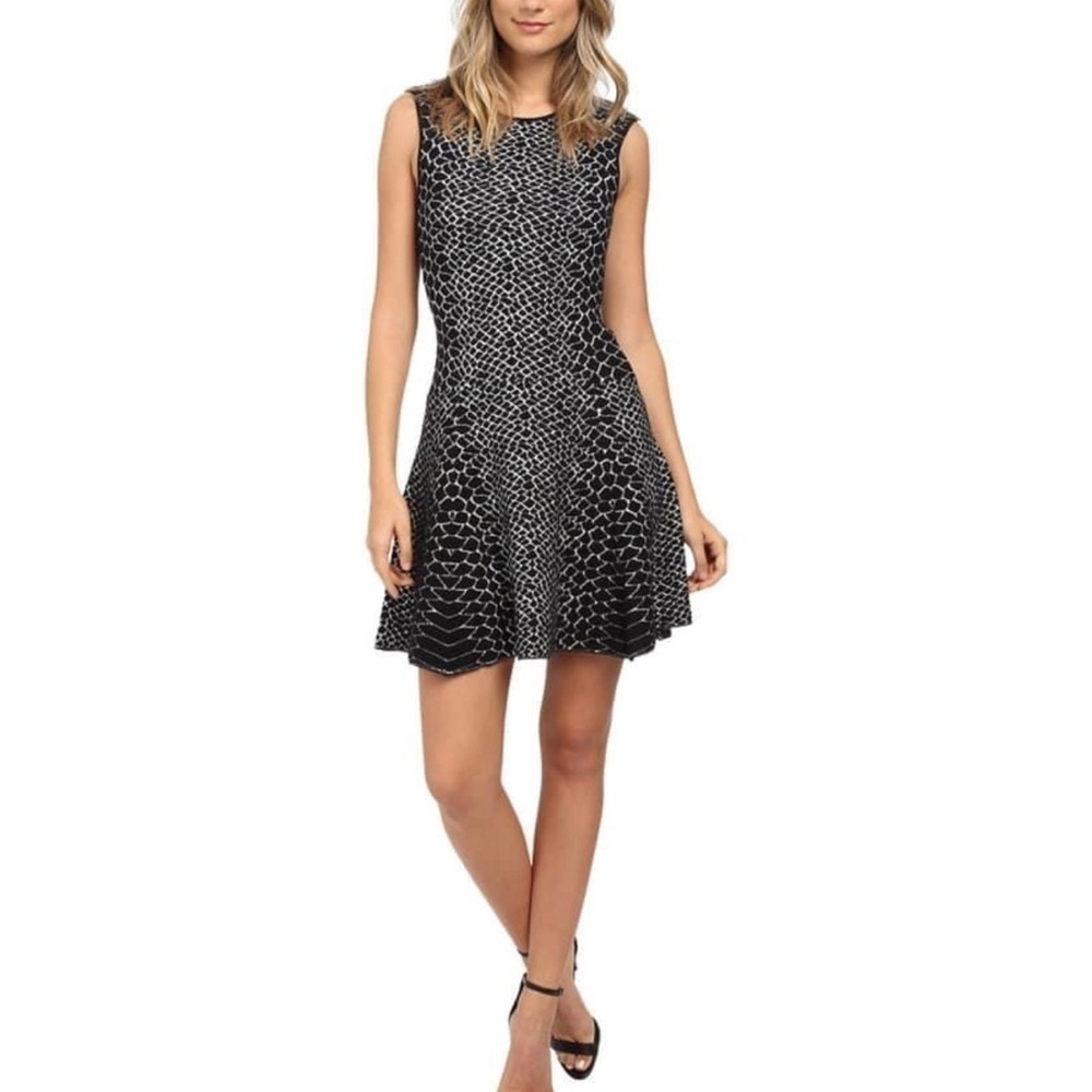 SAM EDELMAN Selby Jacquard Fit And Flare Dress
